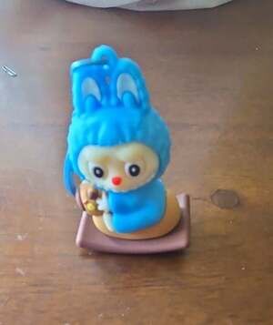 Pop Mart The Monsters Labubu Sitting PVC Figure Keychain